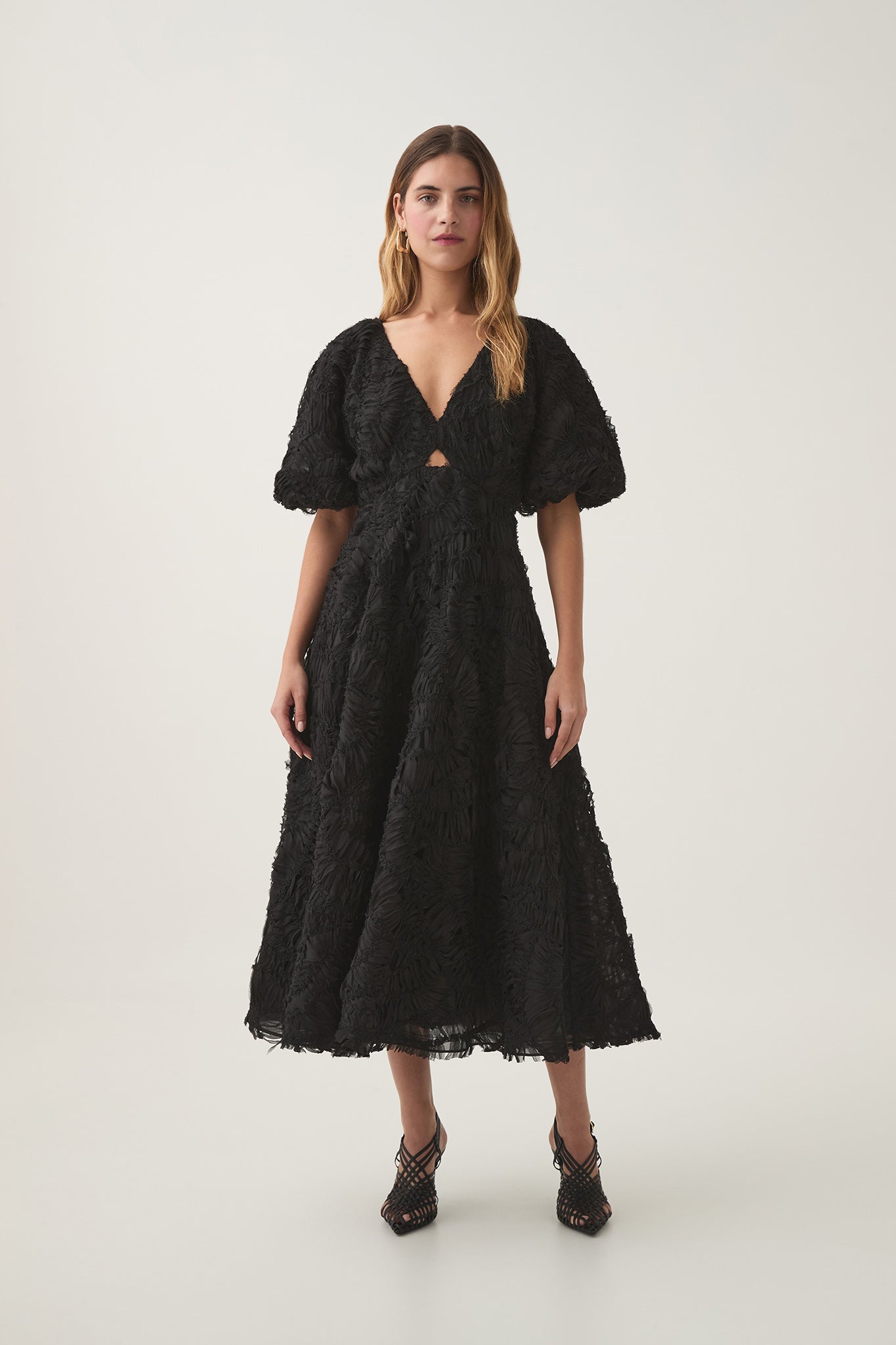 Florential Text Midi Dress