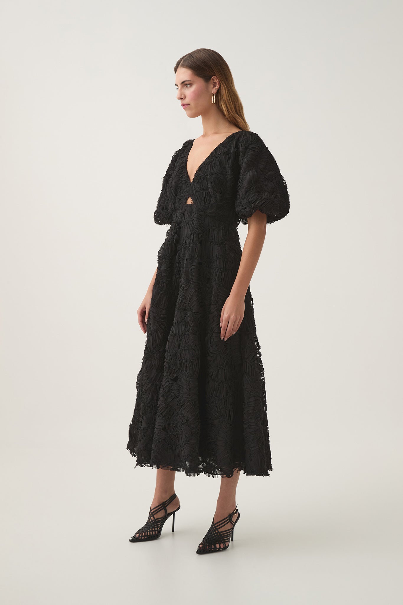 Florential Text Midi Dress