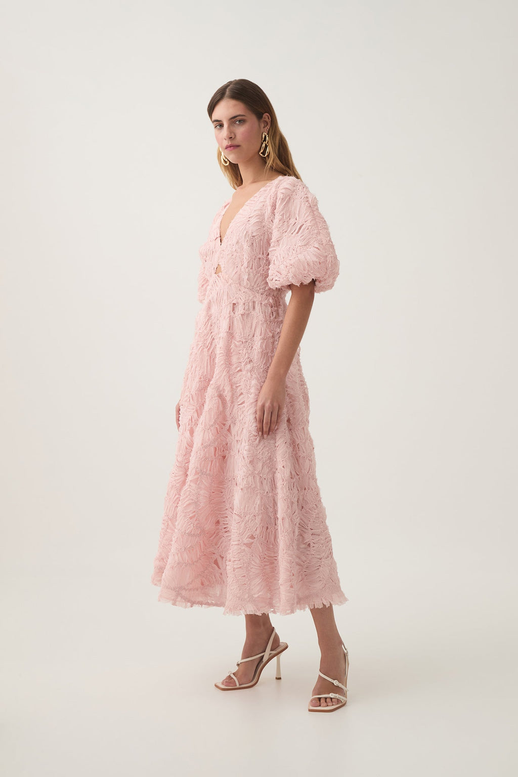 Florential Text Midi Dress