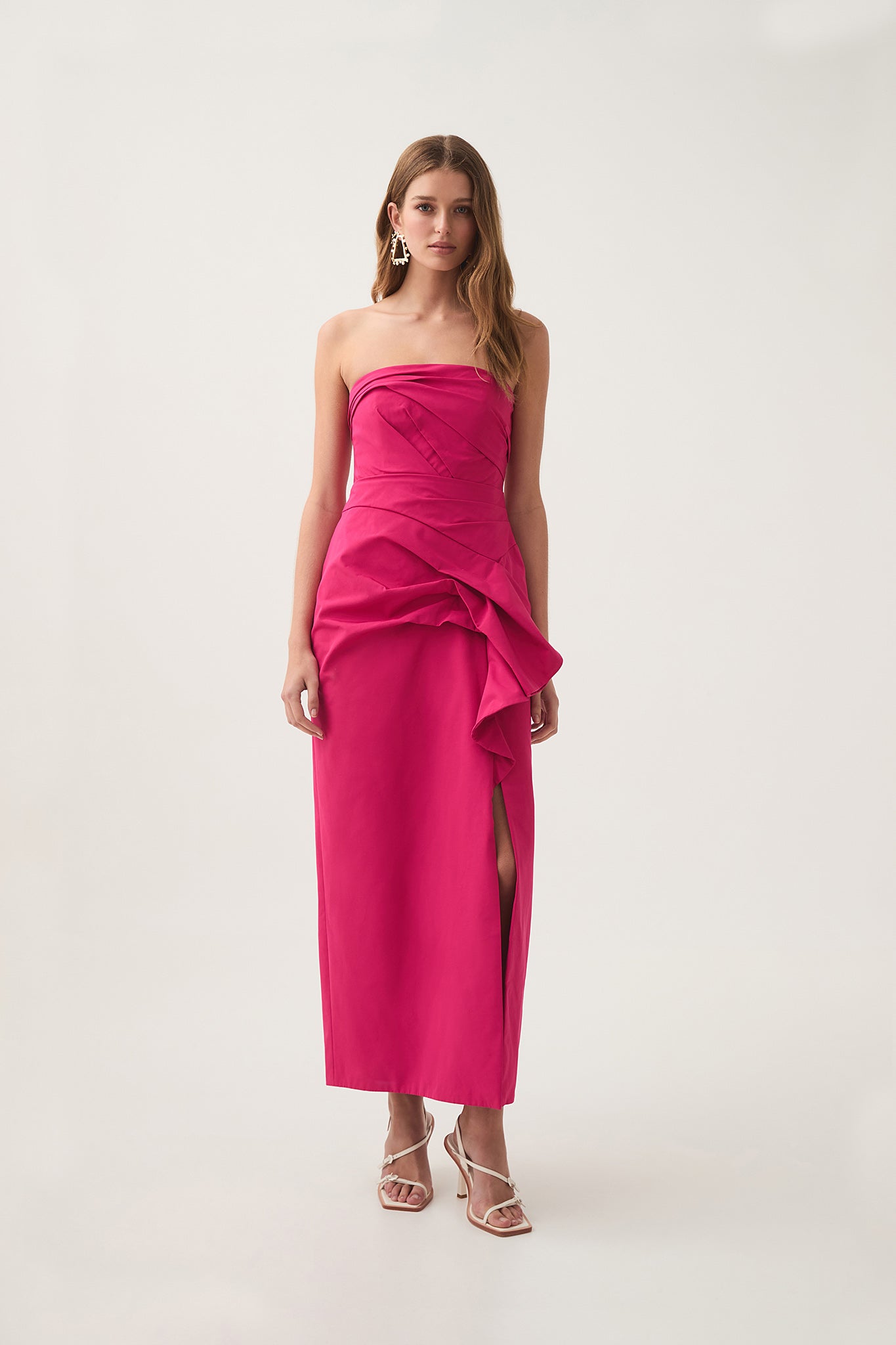Roma Draped Midi Dress