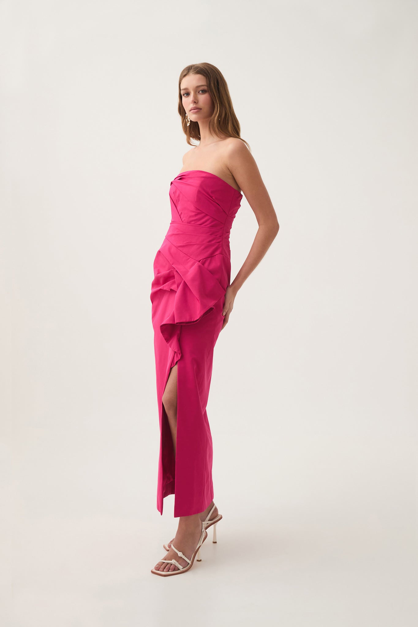 Roma Draped Midi Dress