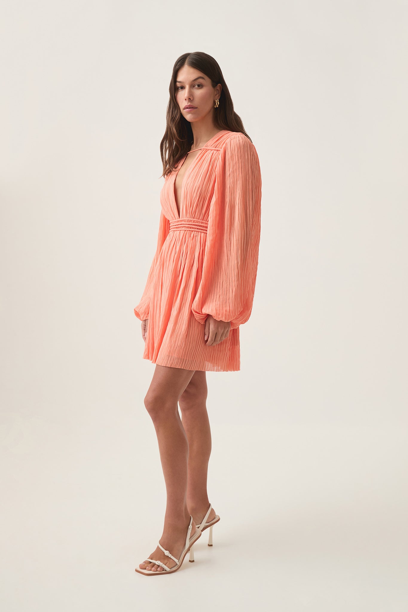 Genevieve Pleated Mini Dress