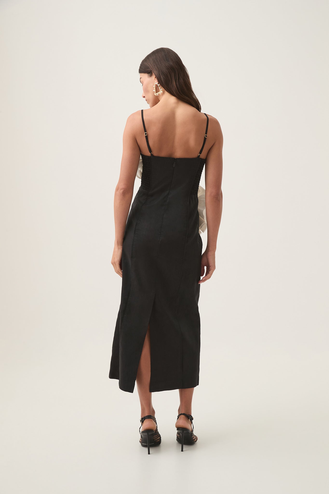 Parallels Spiral Midi Dress