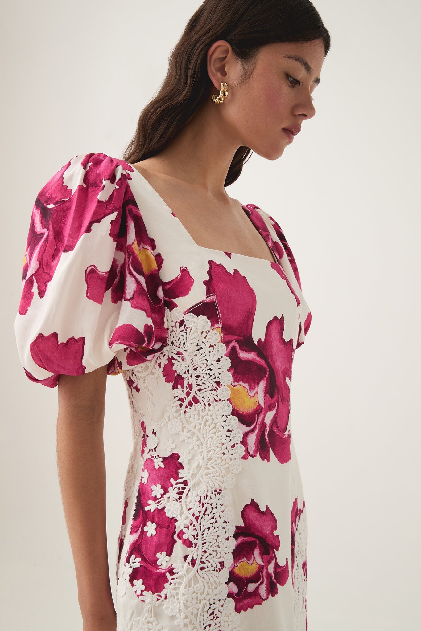 Solace Lace Trim Mini Dress