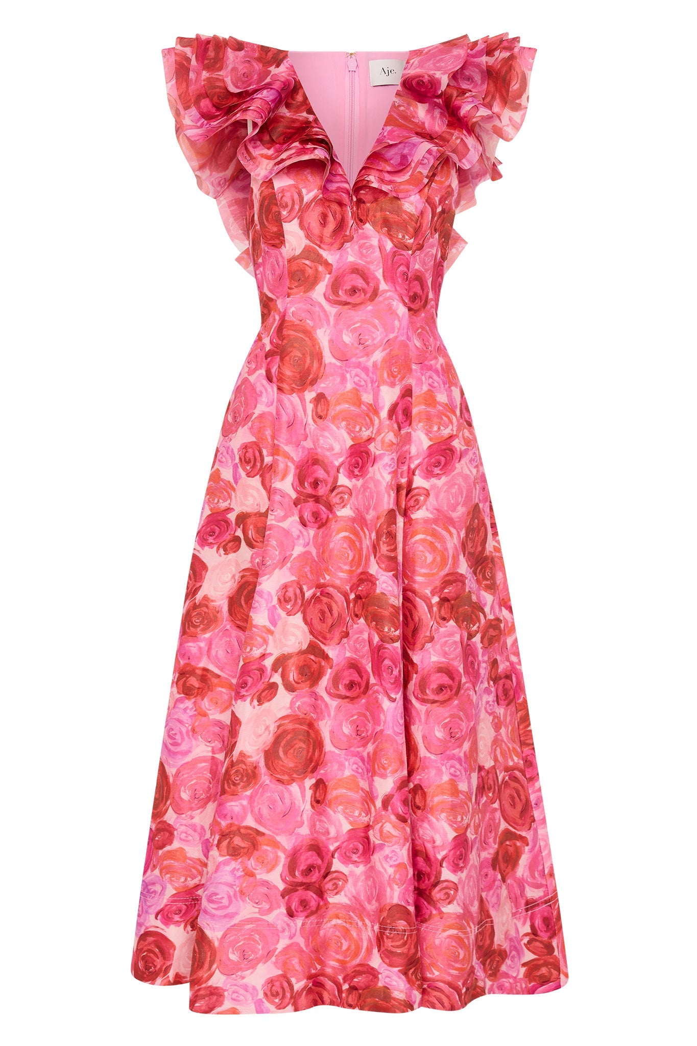 Enchanted Plunge Midi Dress