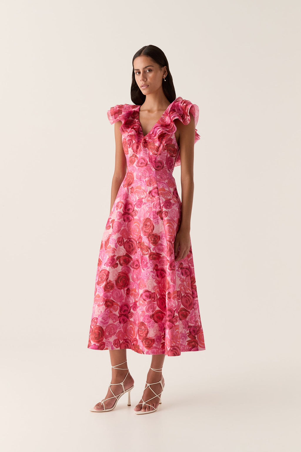 Enchanted Plunge Midi Dress