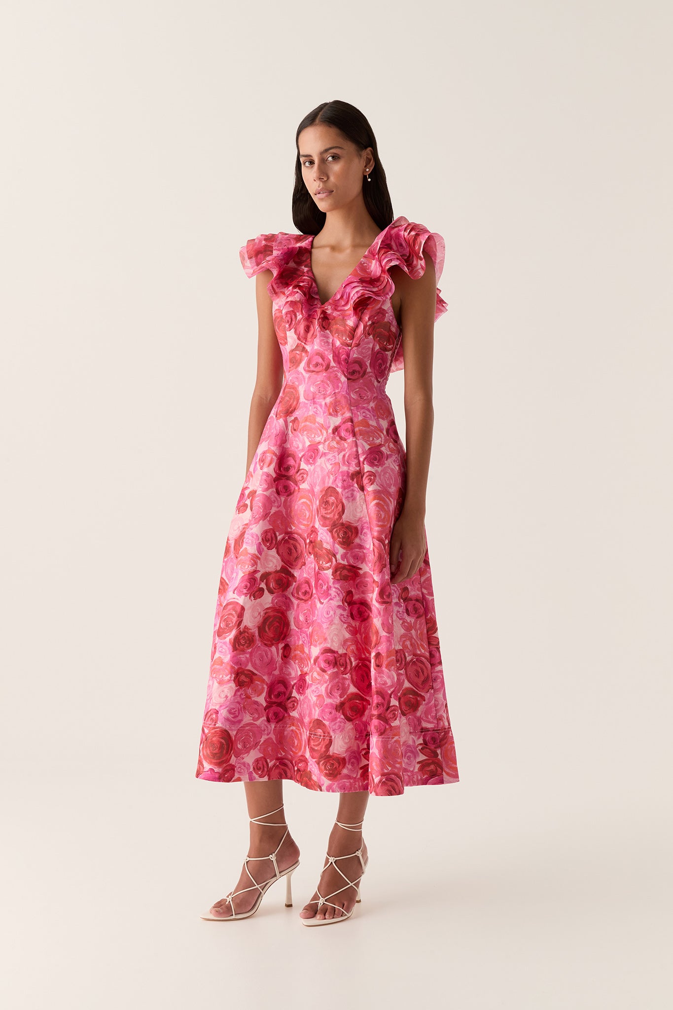 Enchanted Plunge Midi Dress