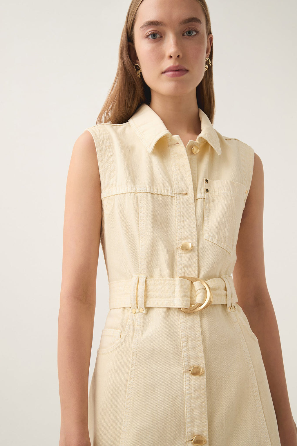 Ray Denim Midi Dress