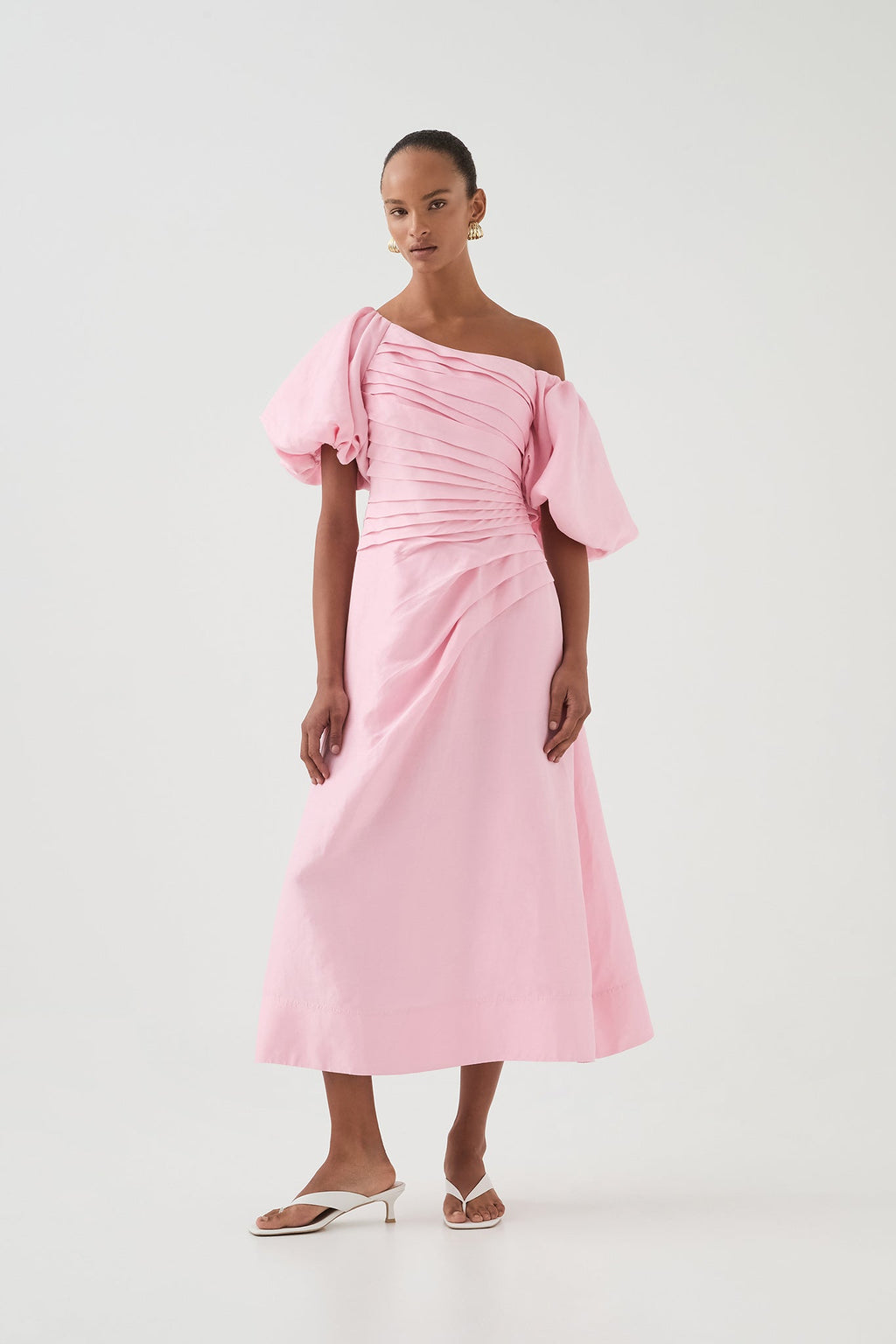 Cadence Ruched Midi Dress