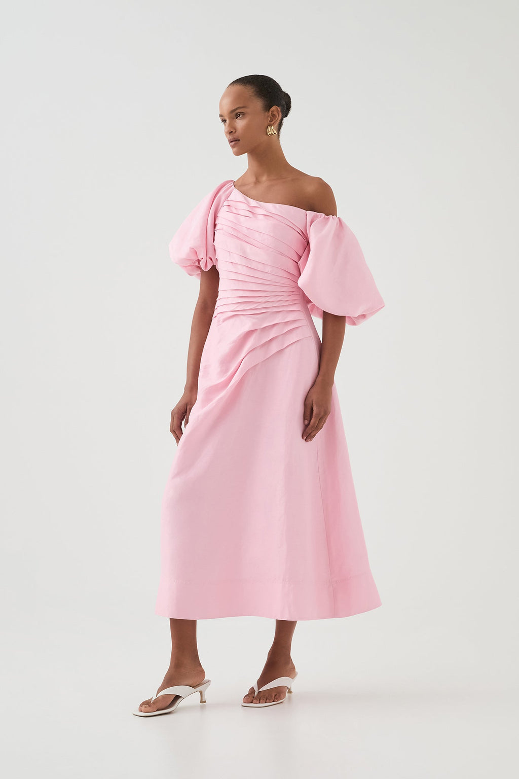 Cadence Ruched Midi Dress