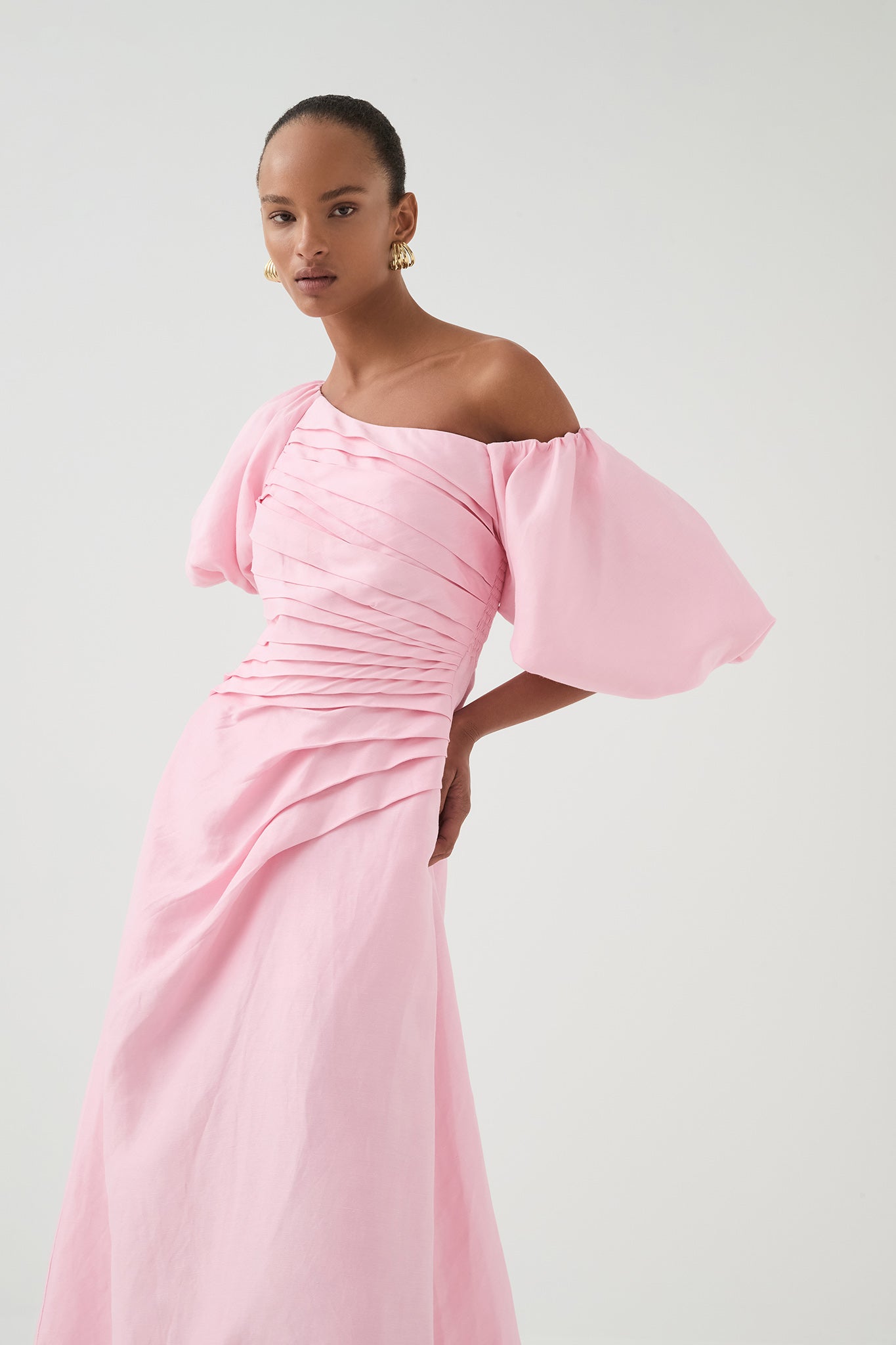 Cadence Ruched Midi Dress
