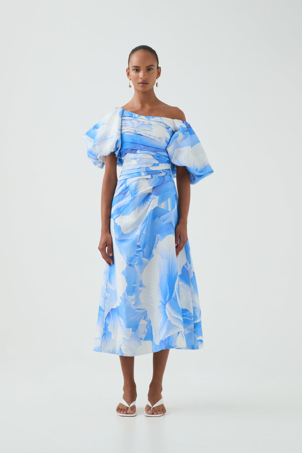 Cadence Ruched Midi Dress