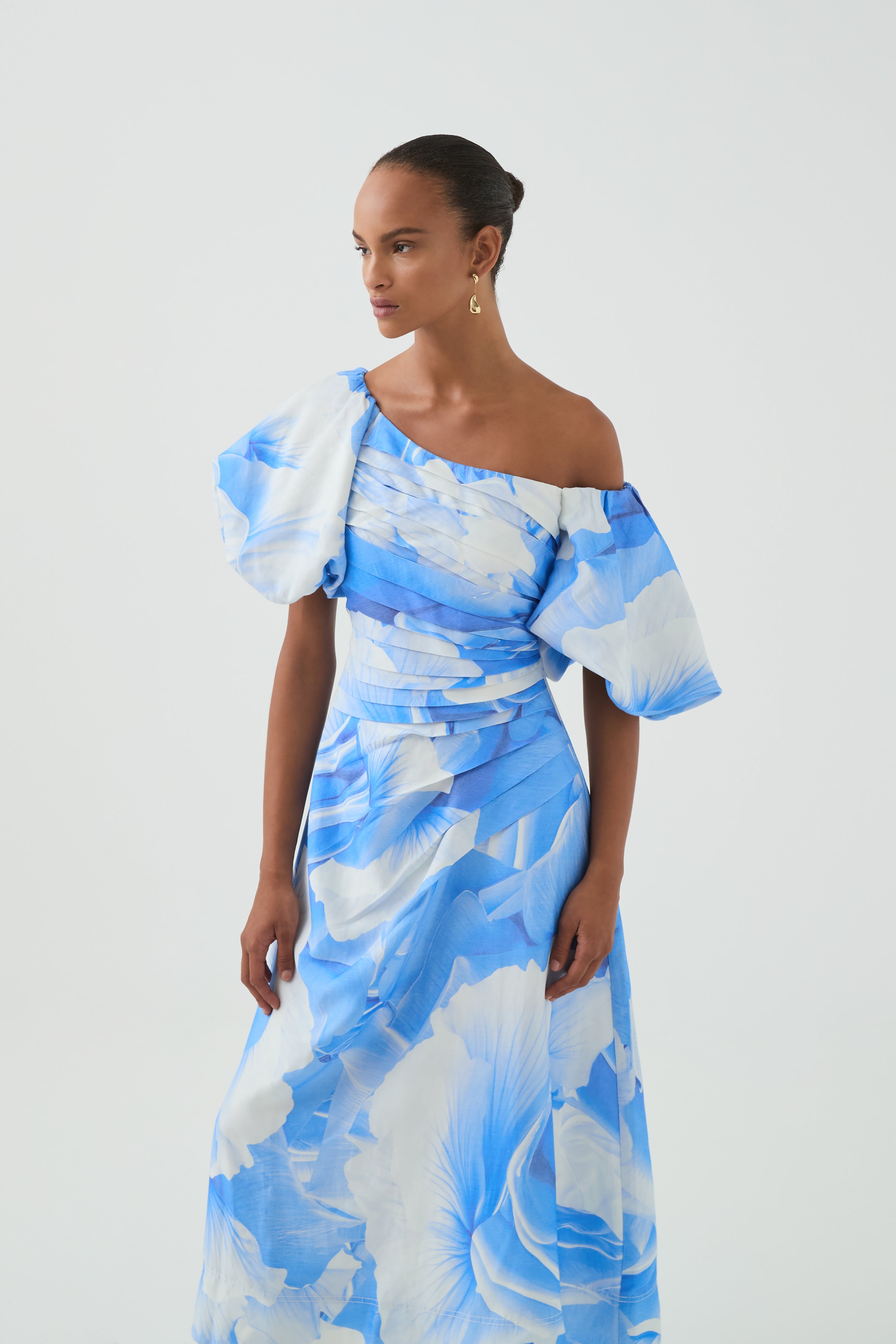 Cadence Ruched Midi Dress