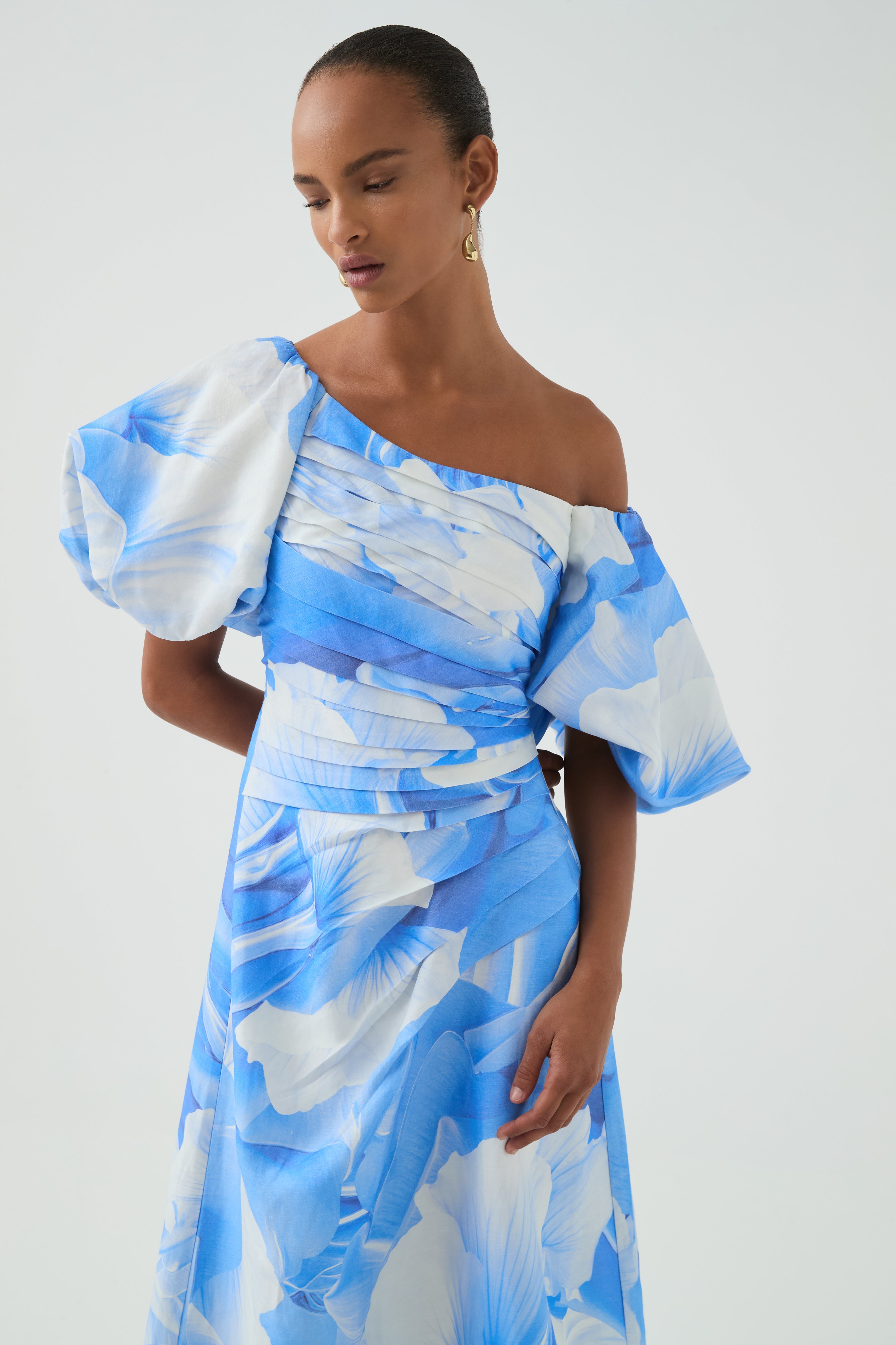 Cadence Ruched Midi Dress
