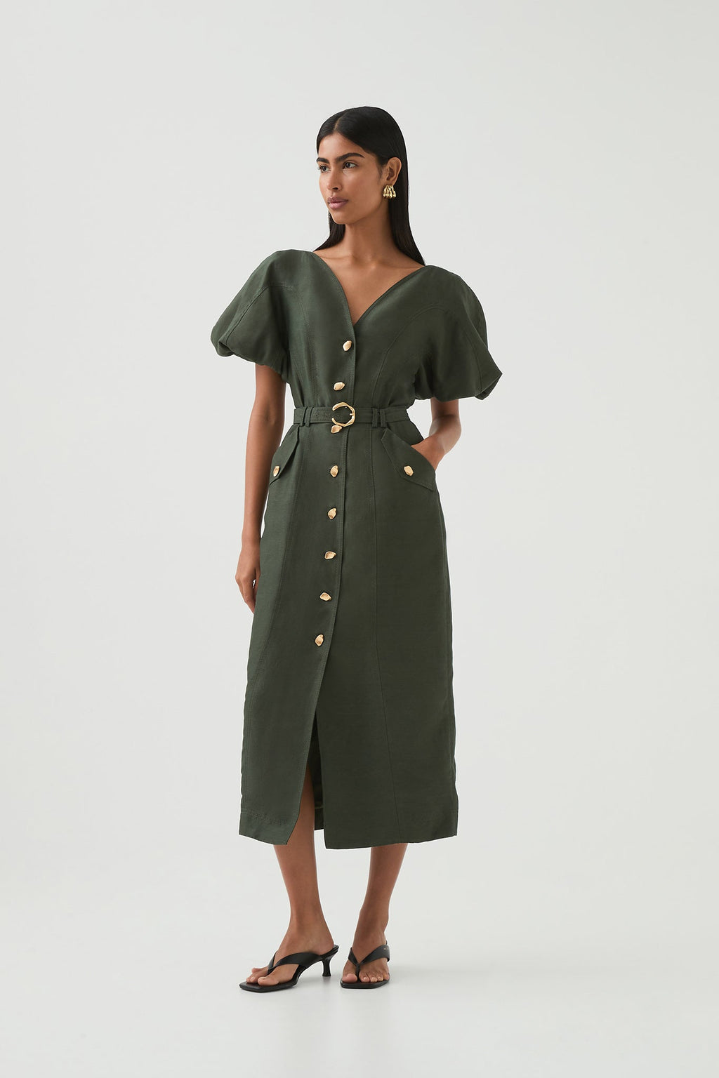 Paloma Utility Midi Dress