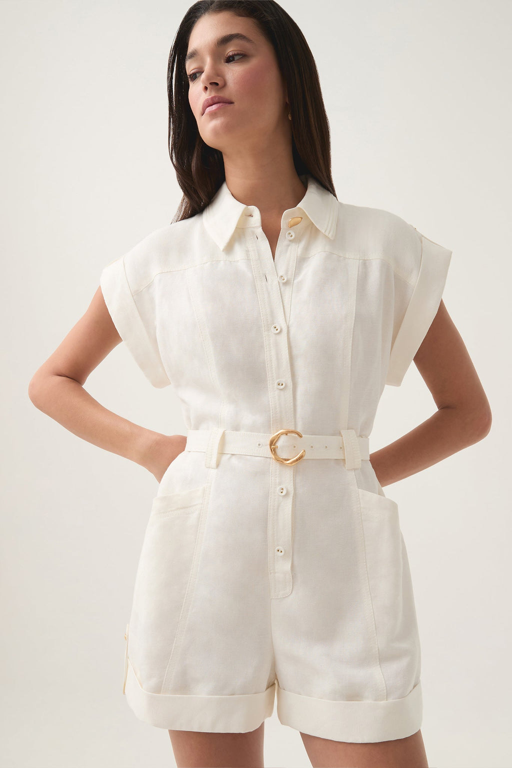 Calista Linen Playsuit