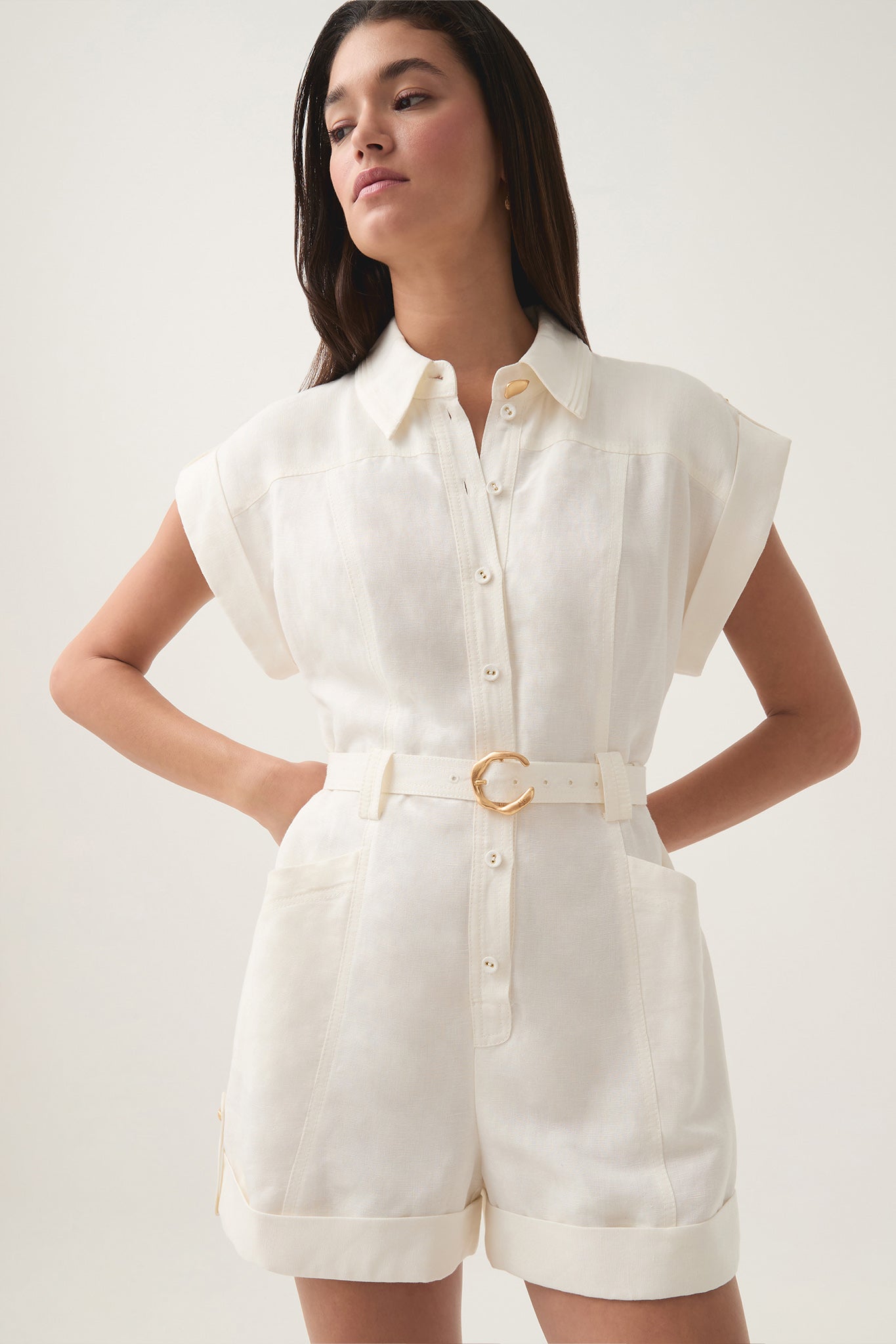 Calista Linen Playsuit