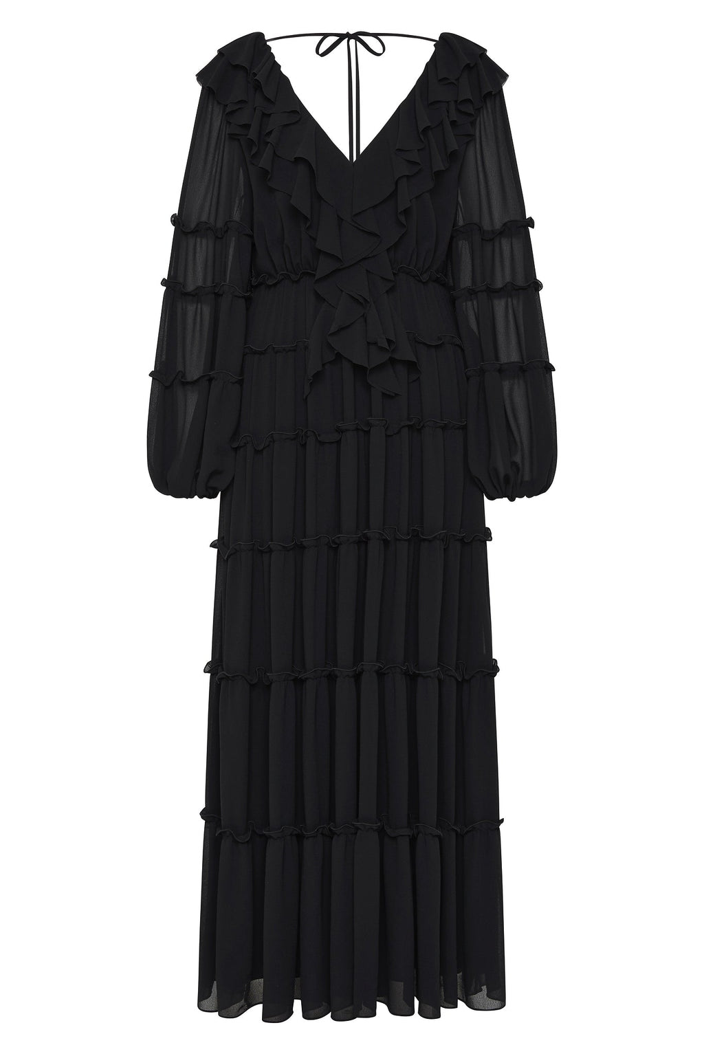 Protea Ruffle Maxi Dress