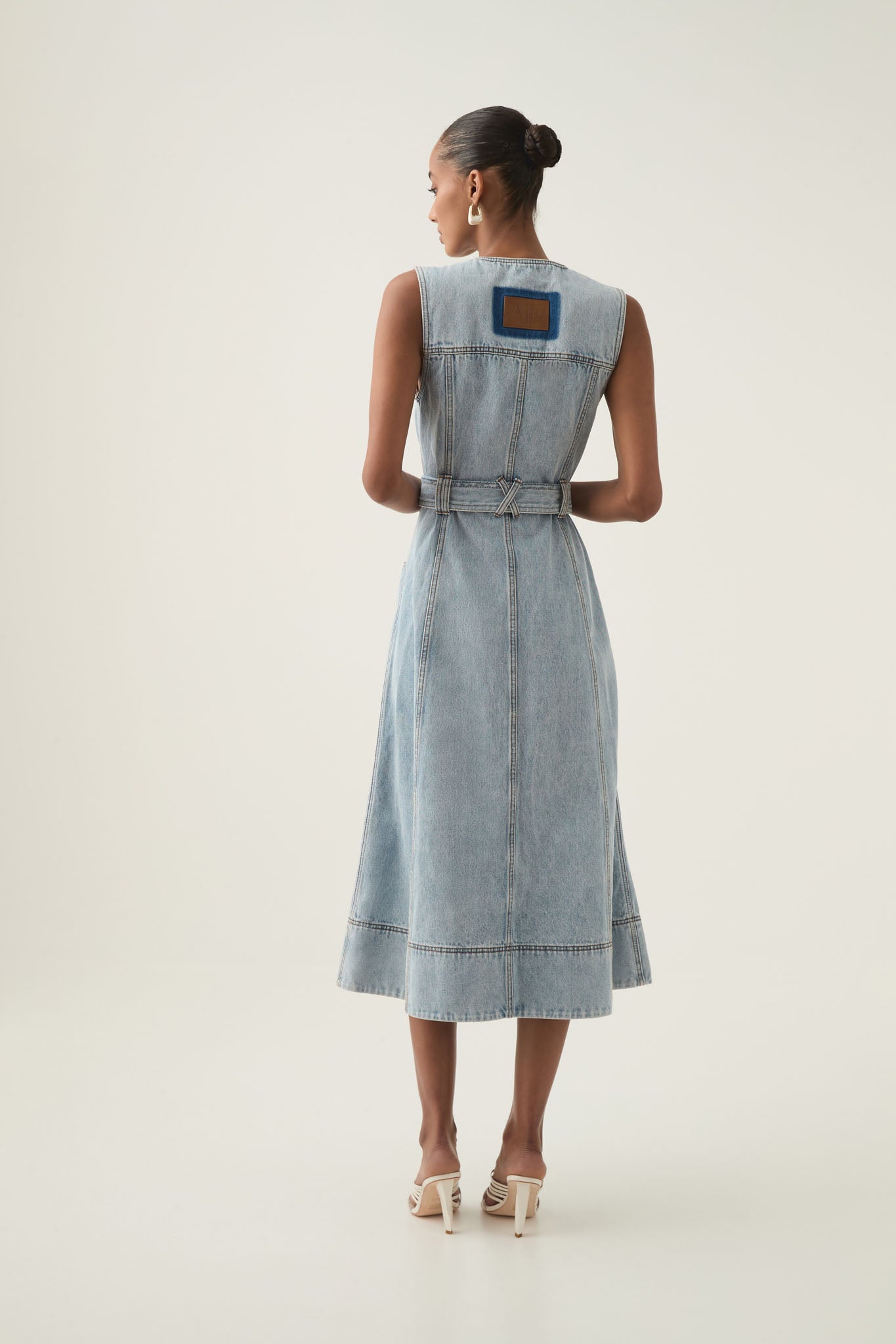 Aura Denim Midi Dress