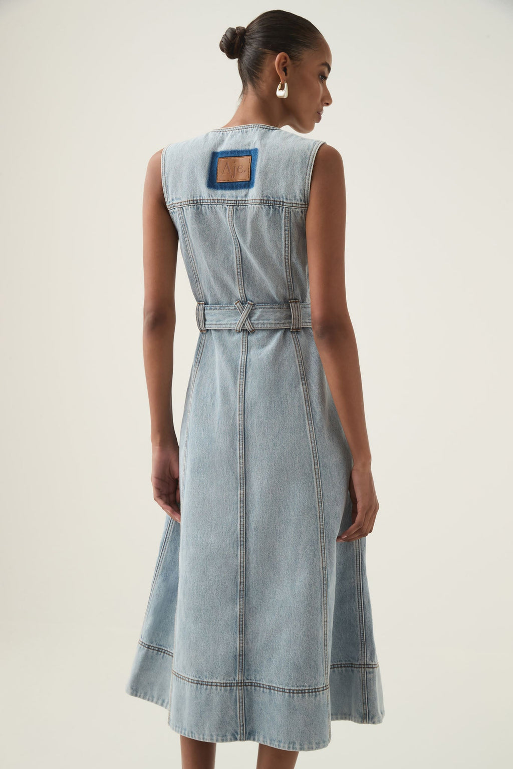 Aura Denim Midi Dress