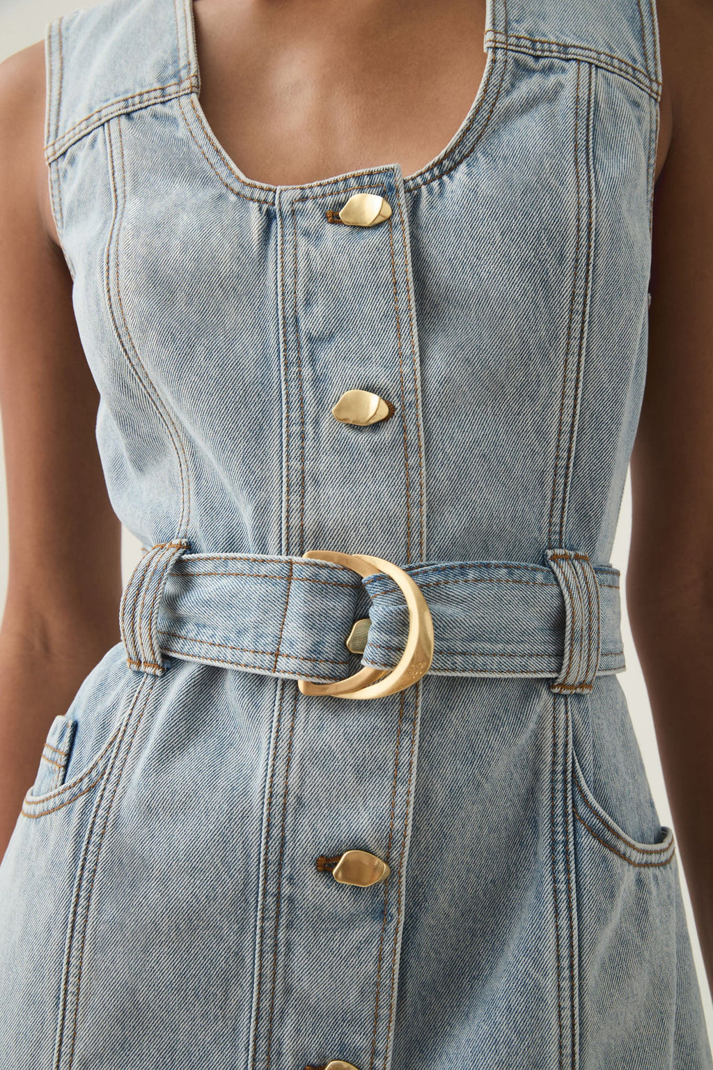 Aura Denim Mini Dress