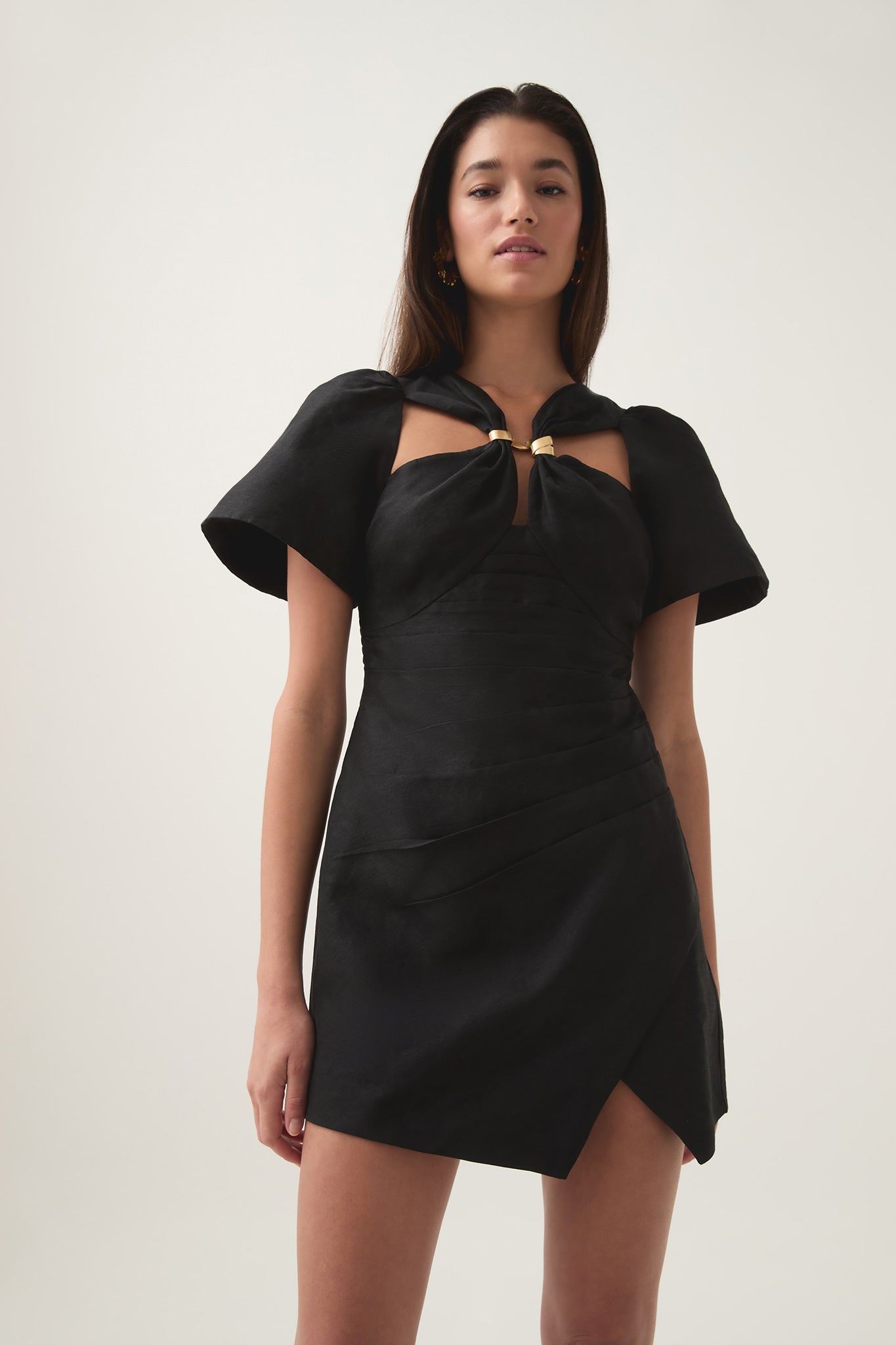 Presence Twisted Mini Dress