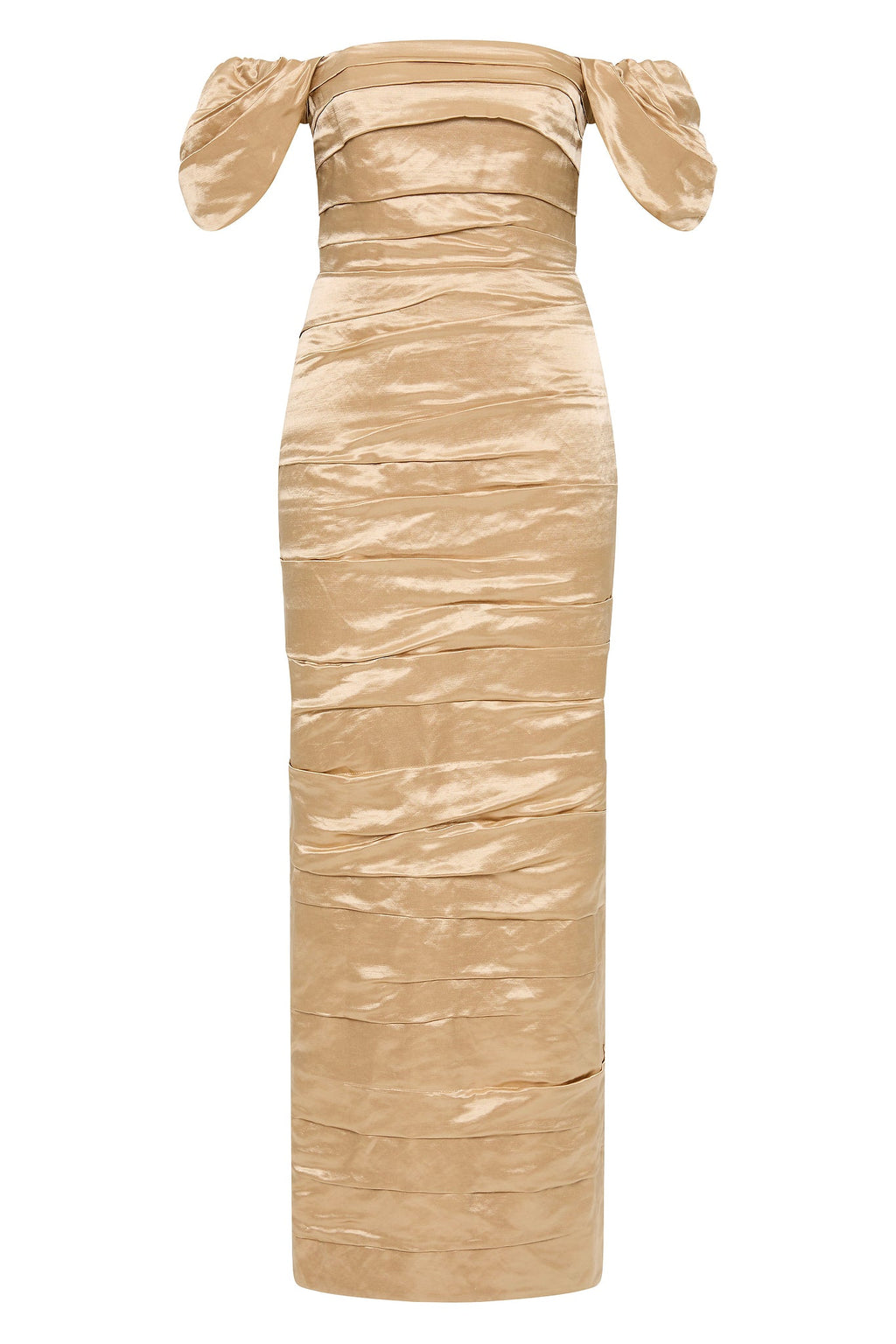 Zara Gathered Maxi Dress