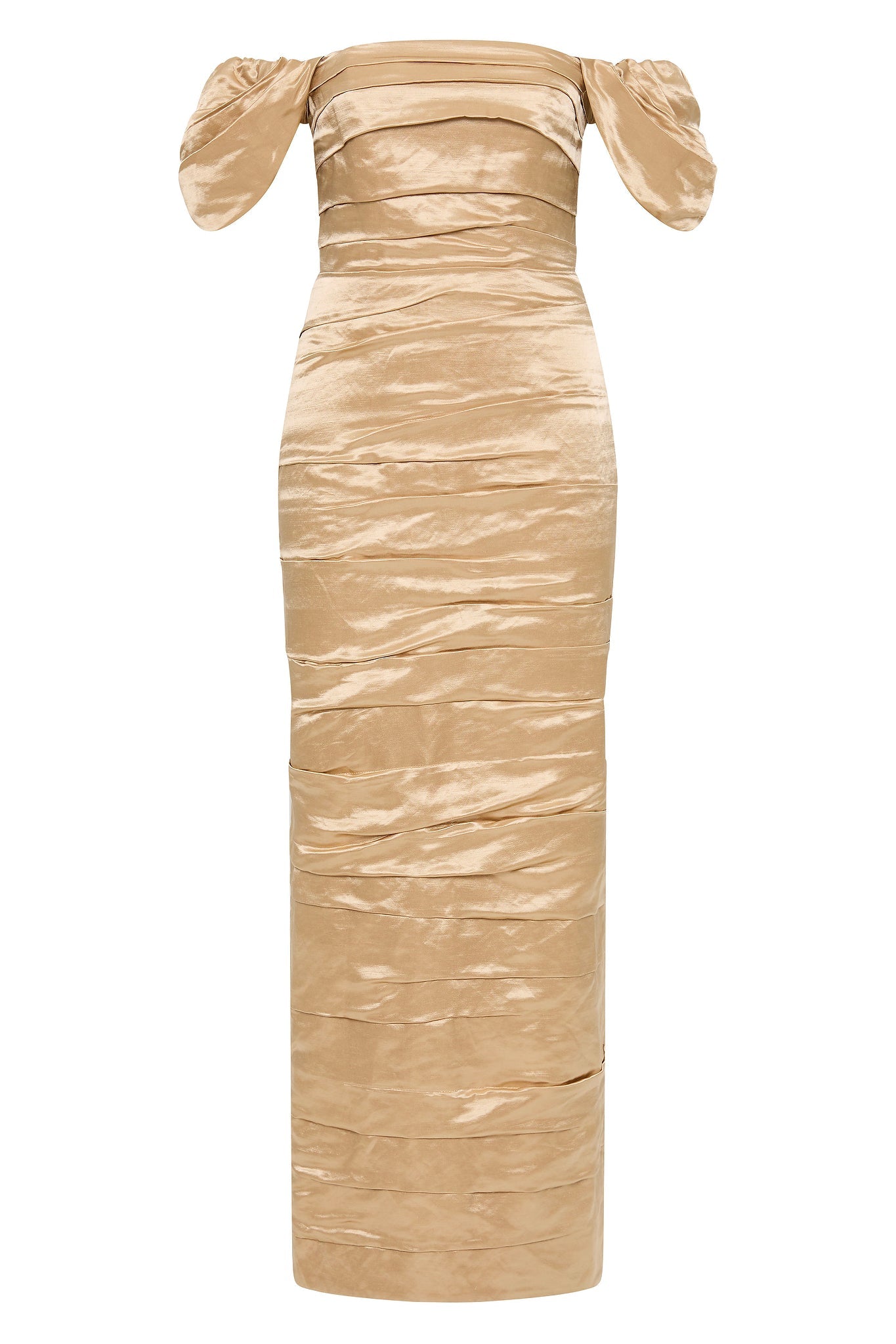 Zara Gathered Maxi Dress