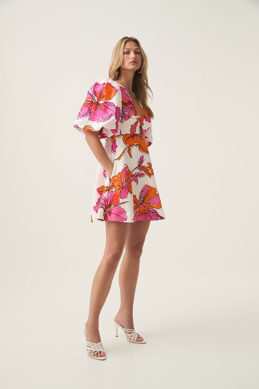 Overflow Knotted Mini Dress