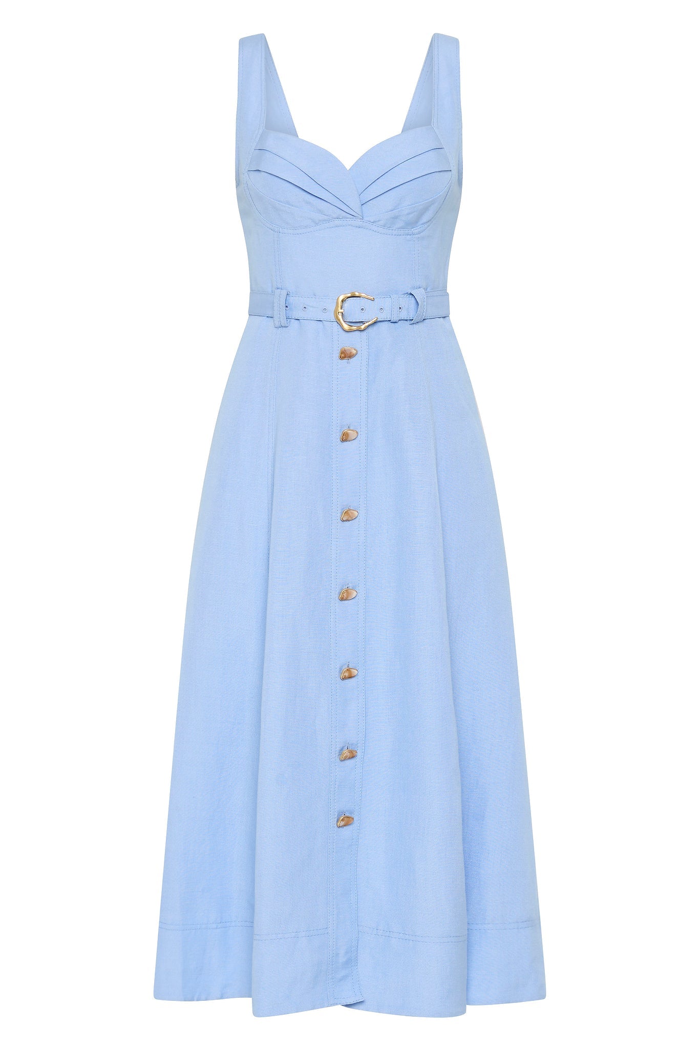 Primary Belted Midi Dress