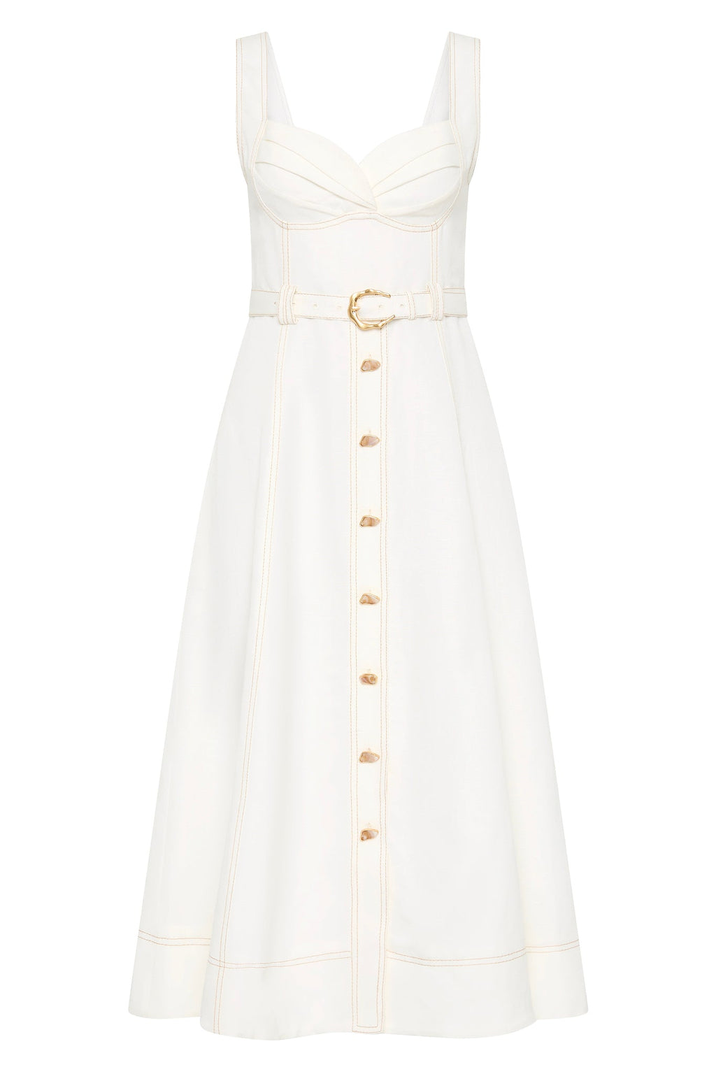 Primary Belted Midi Dress