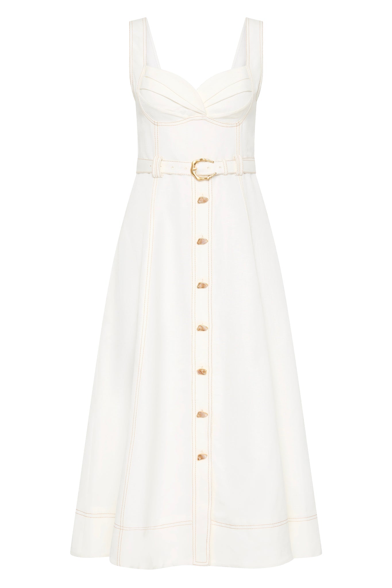 Primary Belted Midi Dress