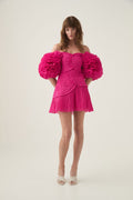 Crystallise Pleated Mini Dress