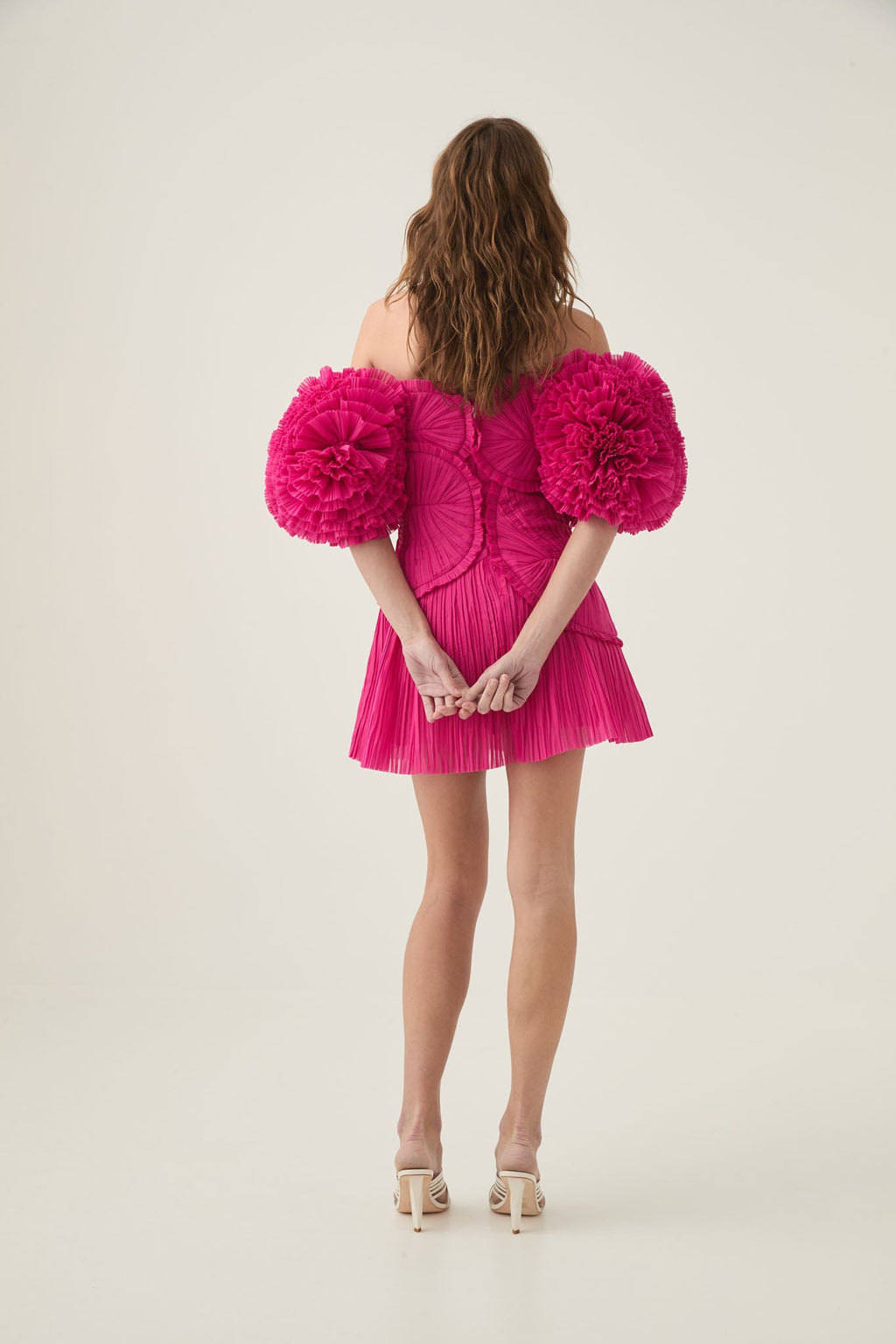 Crystallise Pleated Mini Dress