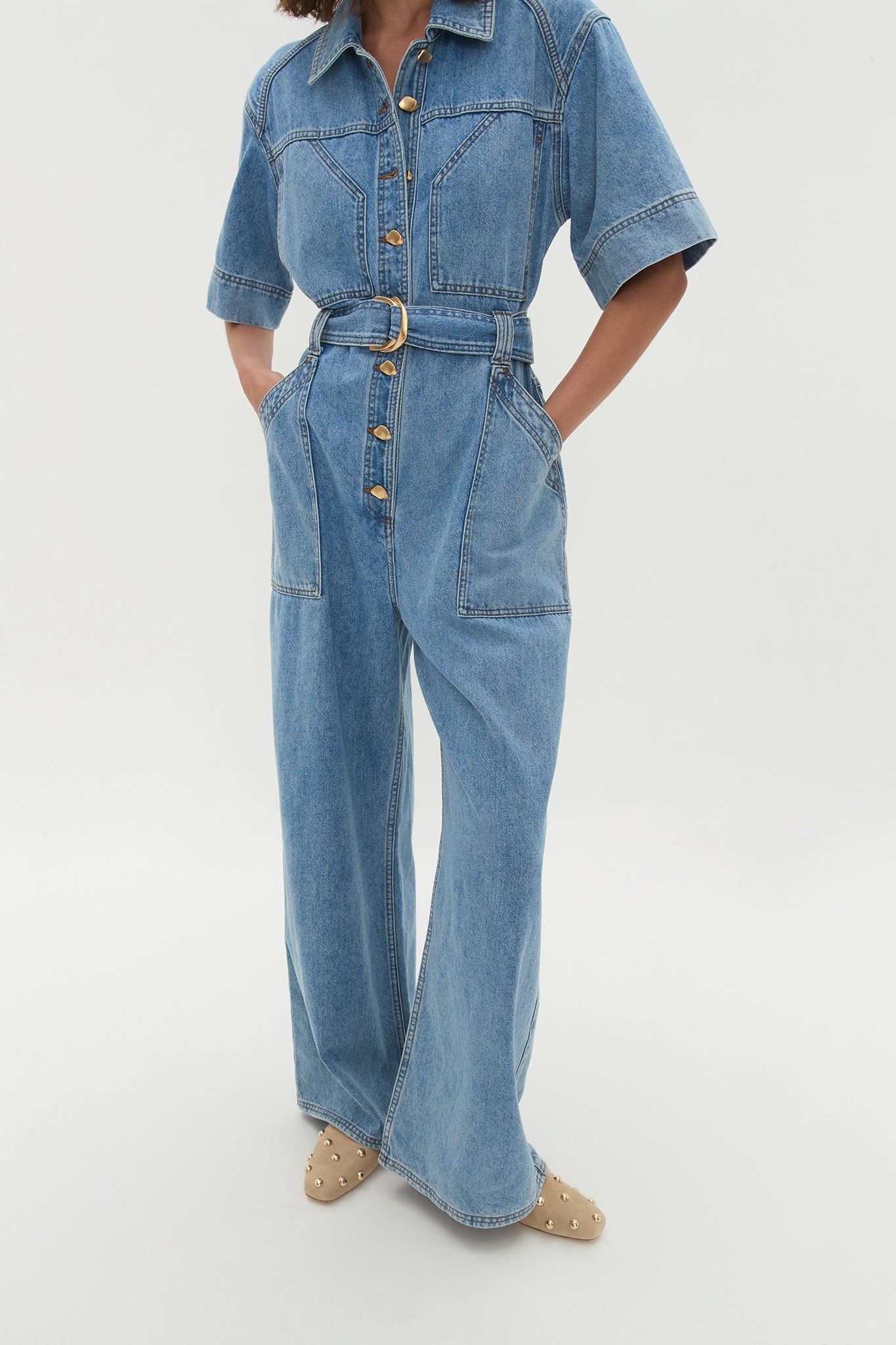 Lane Denim Jumpsuit