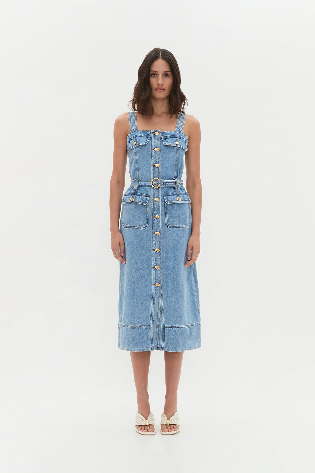 Holland Denim Midi Dress