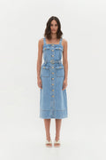 Holland Denim Midi Dress