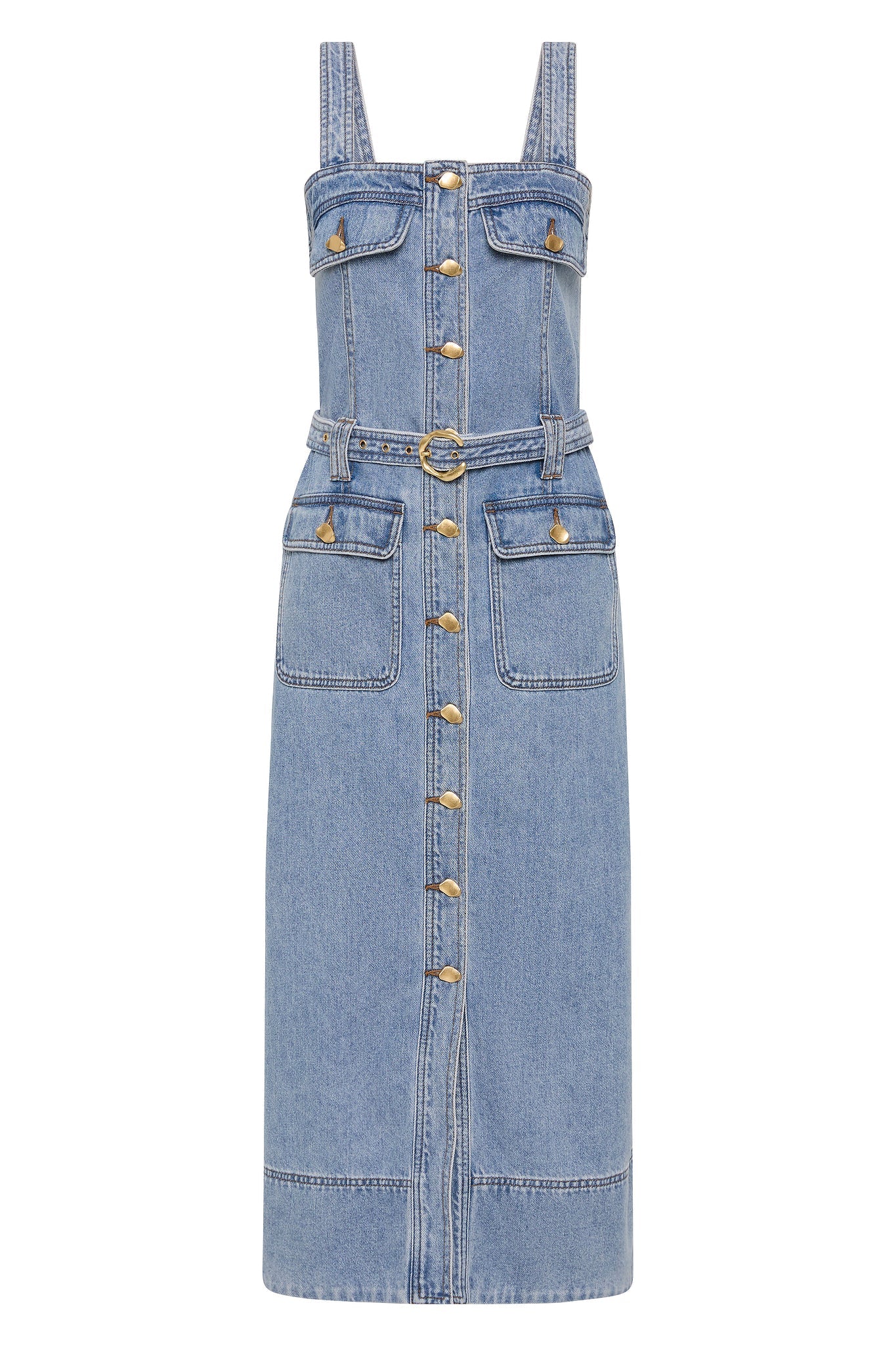 Holland Denim Midi Dress