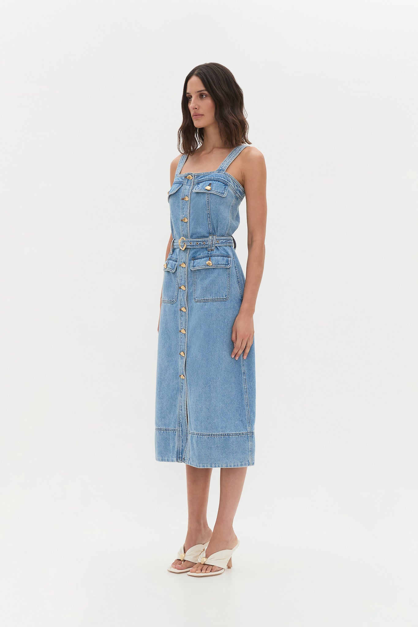 Holland Denim Midi Dress