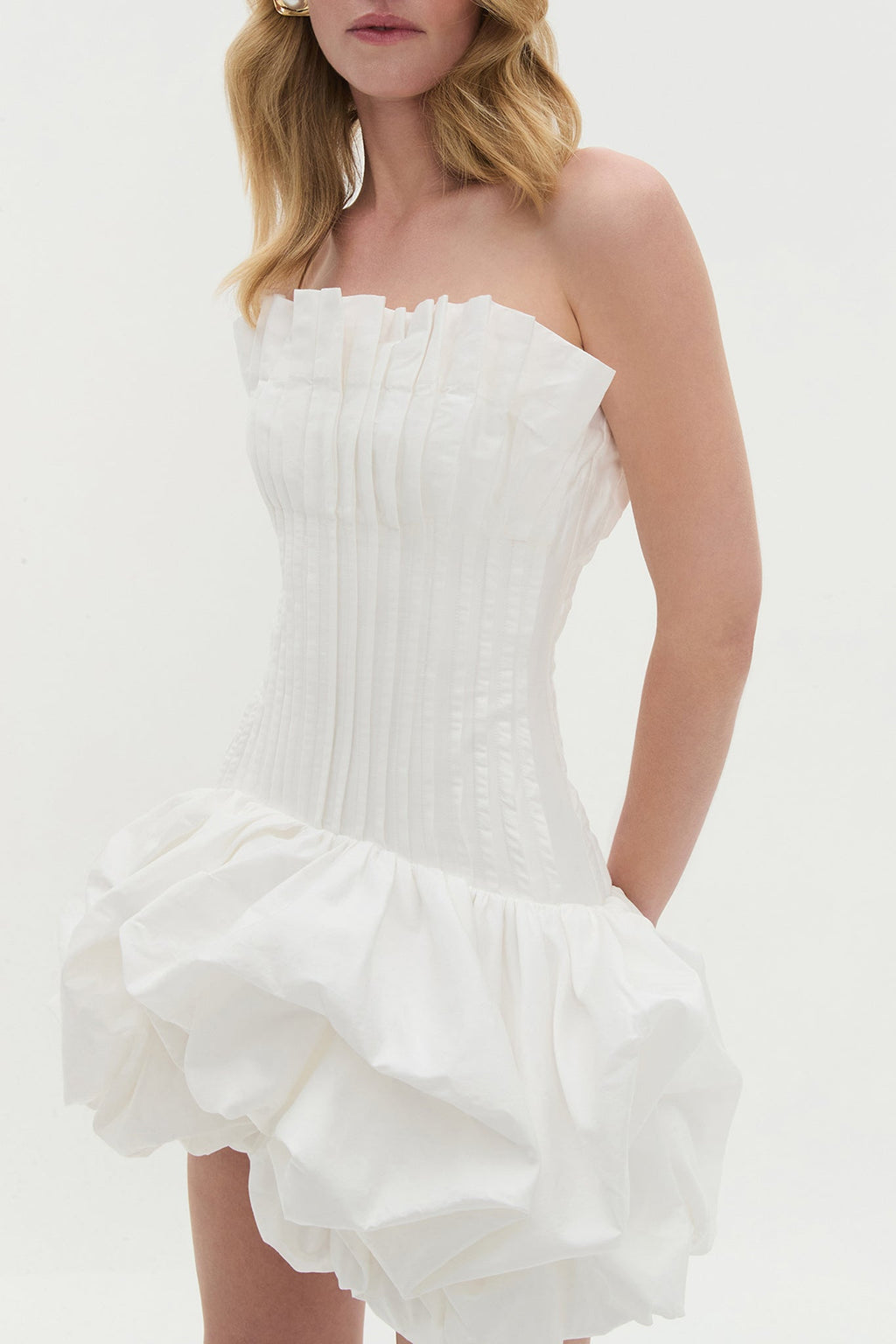 Ivy Bubble Hem Mini Dress