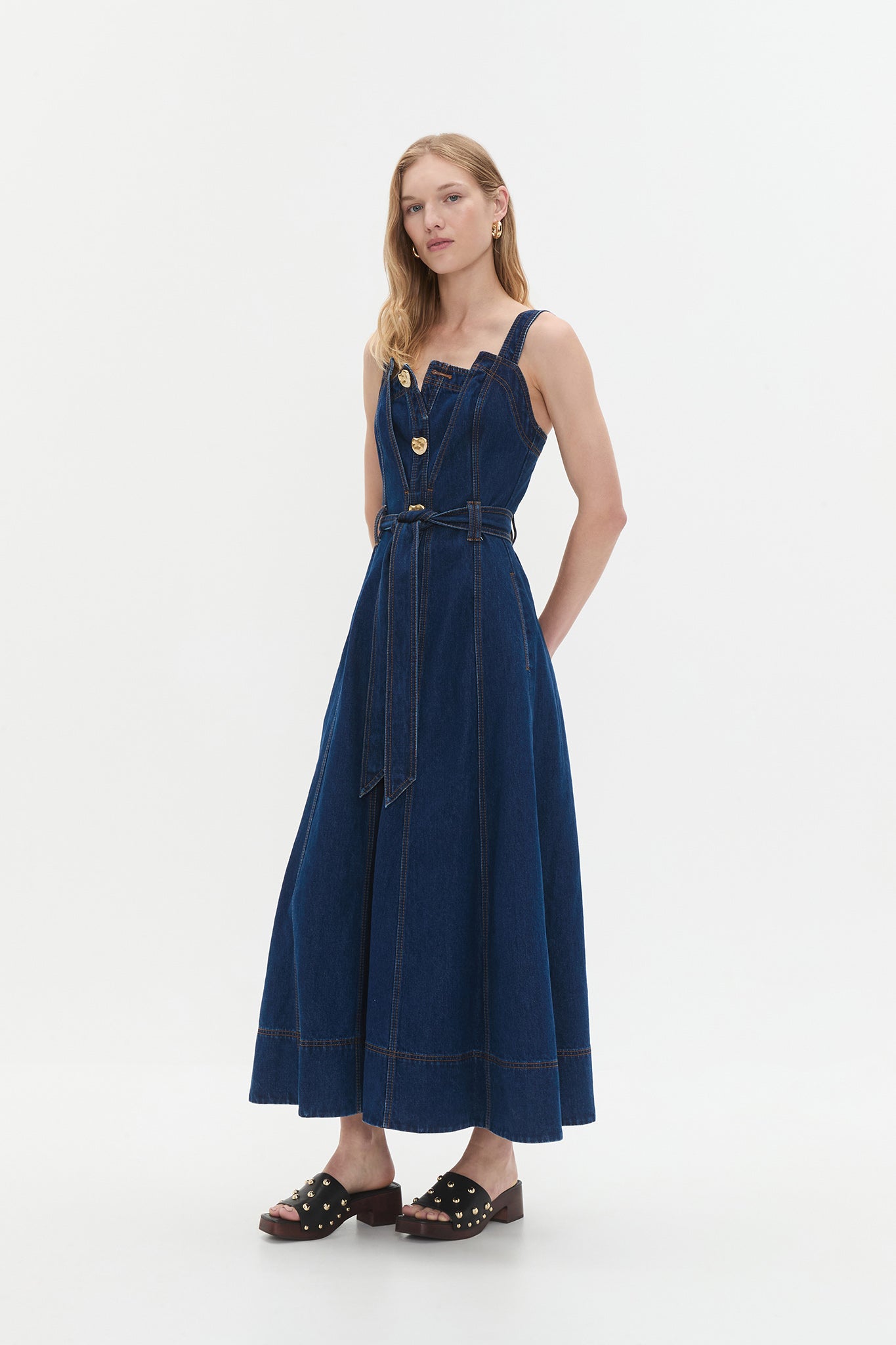 Gianna Denim Midi Dress