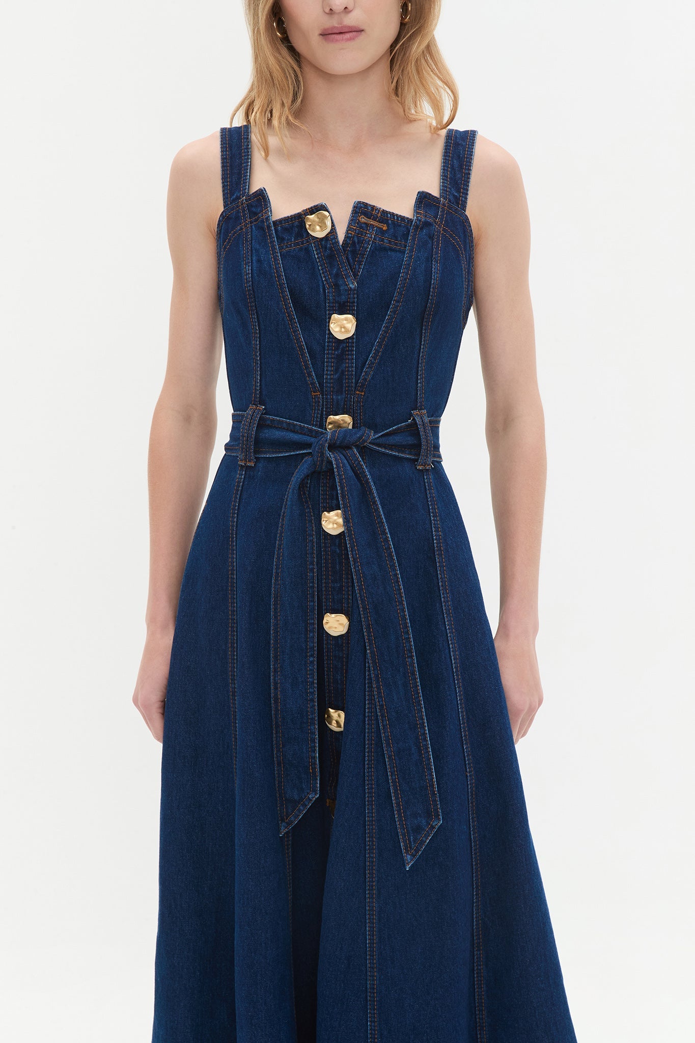 Gianna Denim Midi Dress