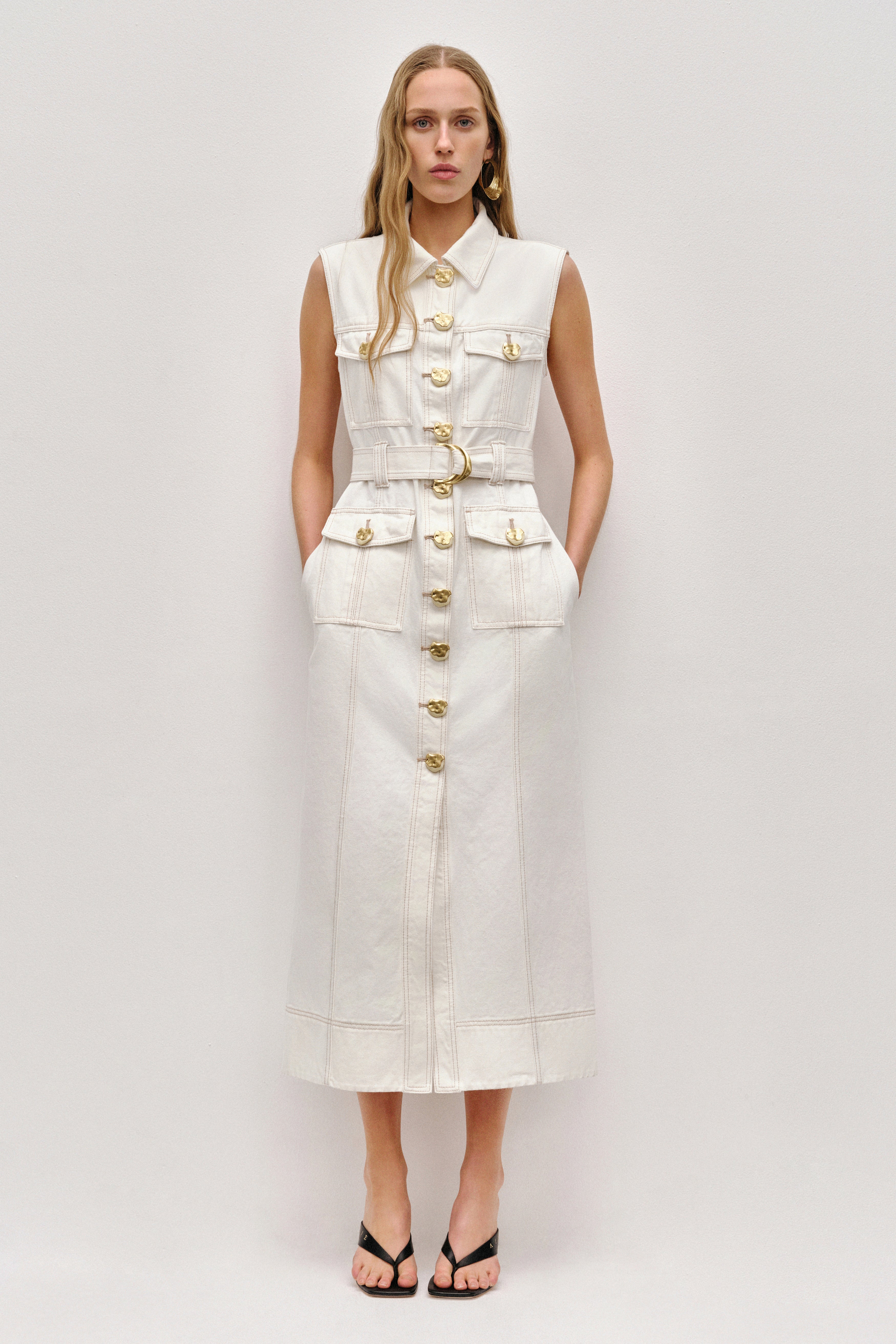 Ivy Denim Midi Dress