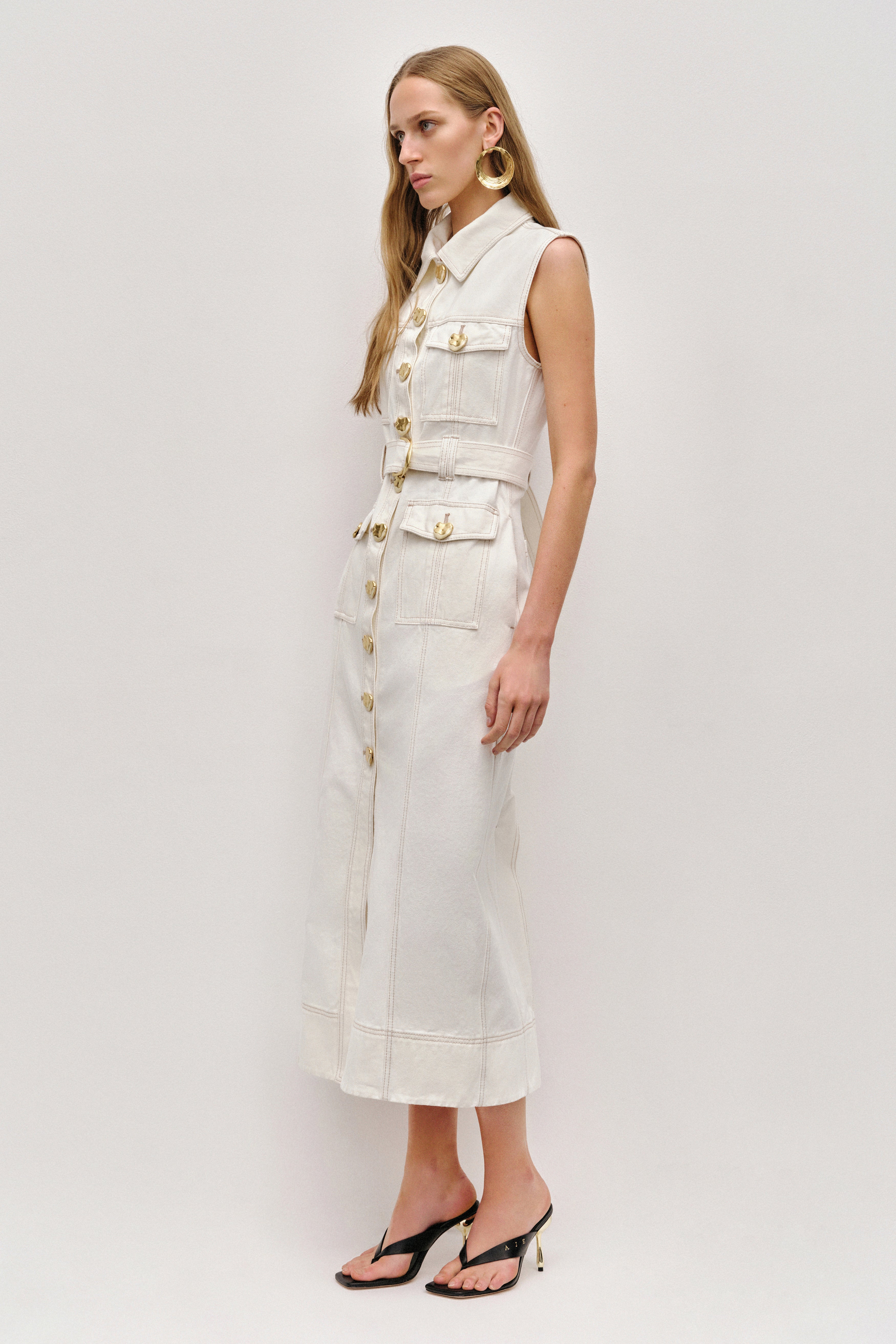 Ivy Denim Midi Dress