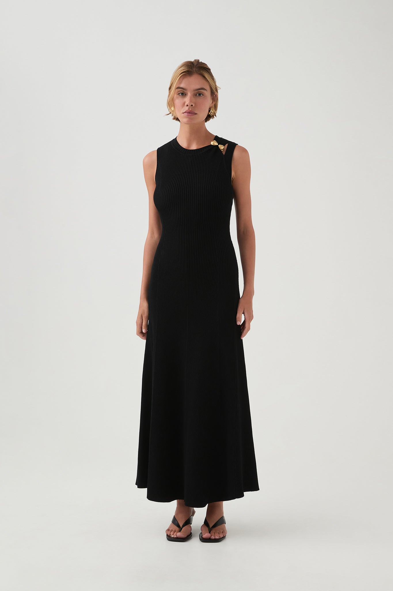 Focal Knit Midi Dress