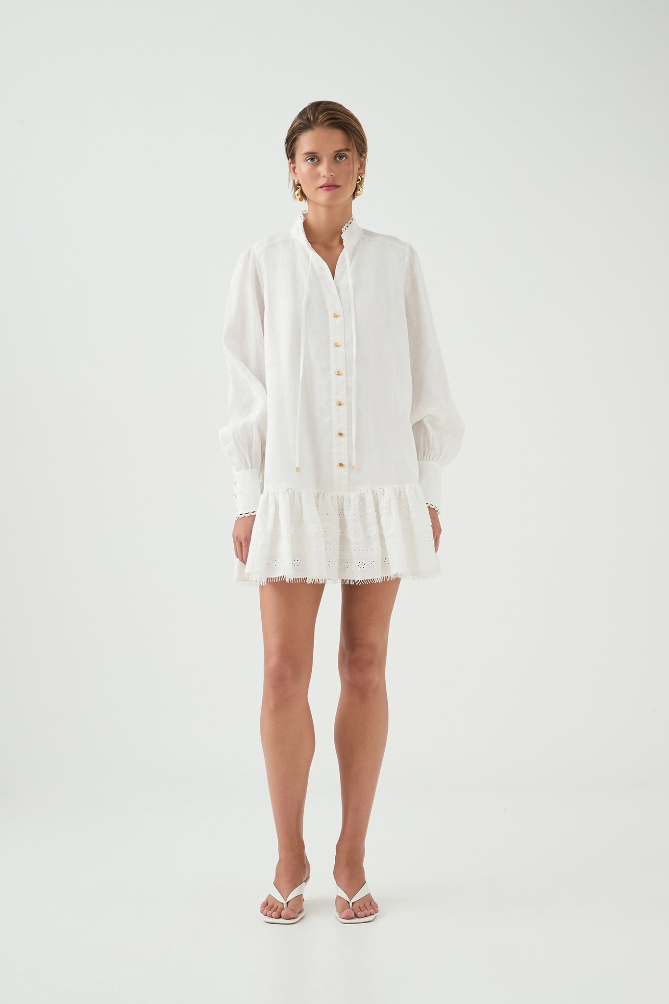 Cloud Embroidered Dress