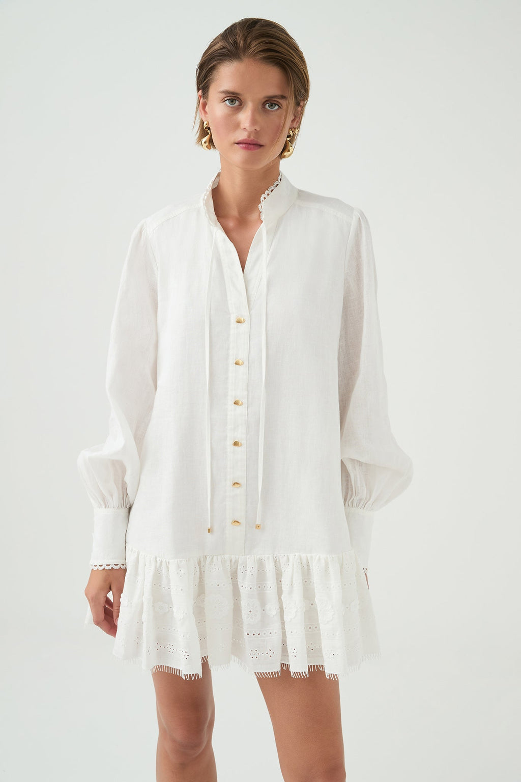 Cloud Embroidered Dress
