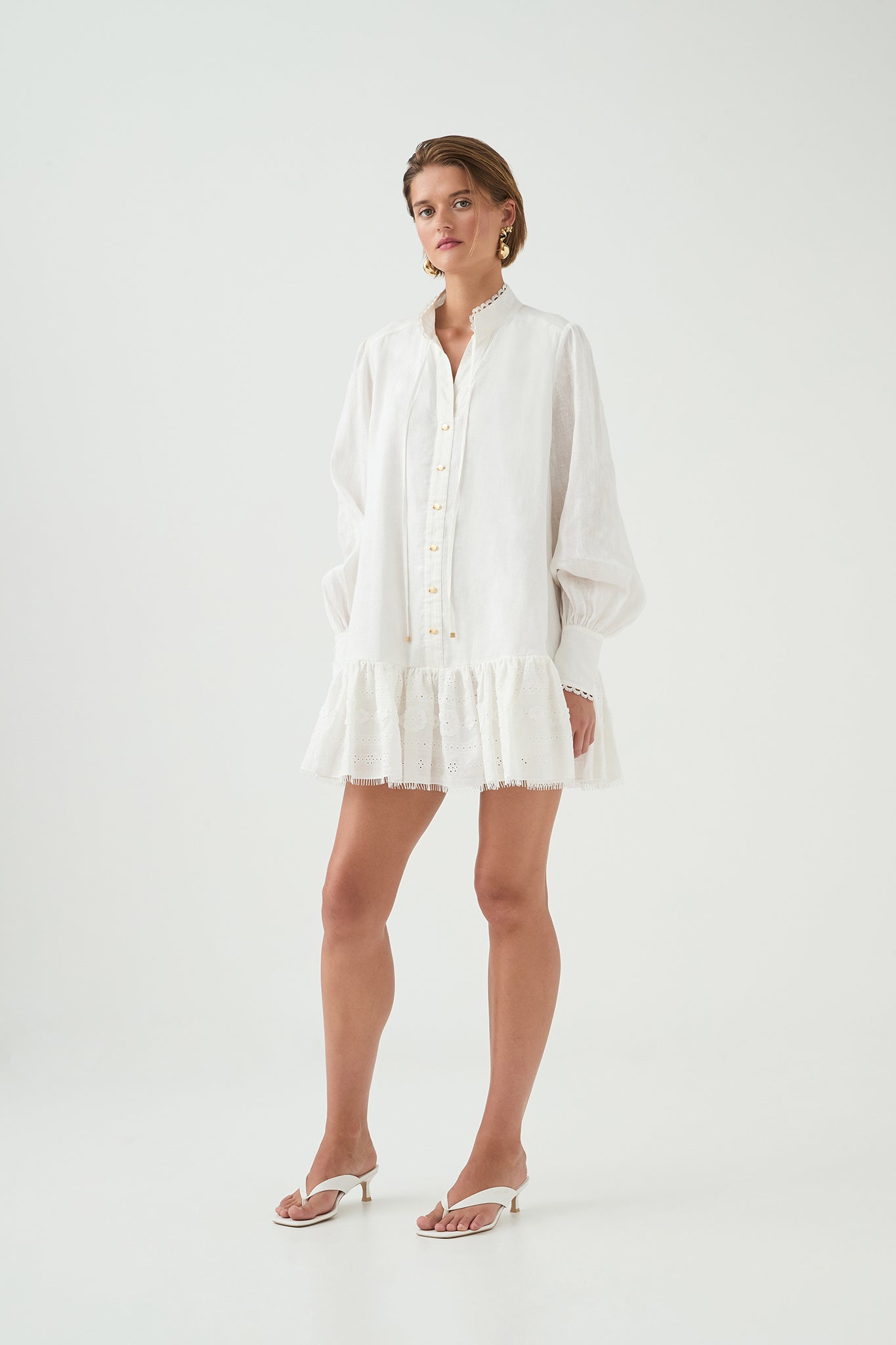 Cloud Embroidered Dress