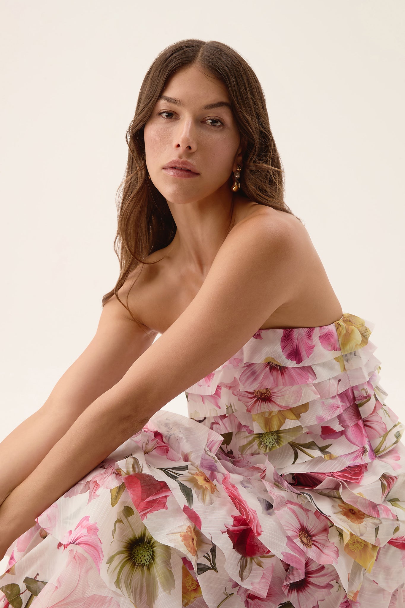 Fleur Pleated Gown