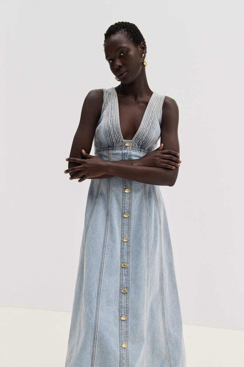 Coast Denim Midi Dress